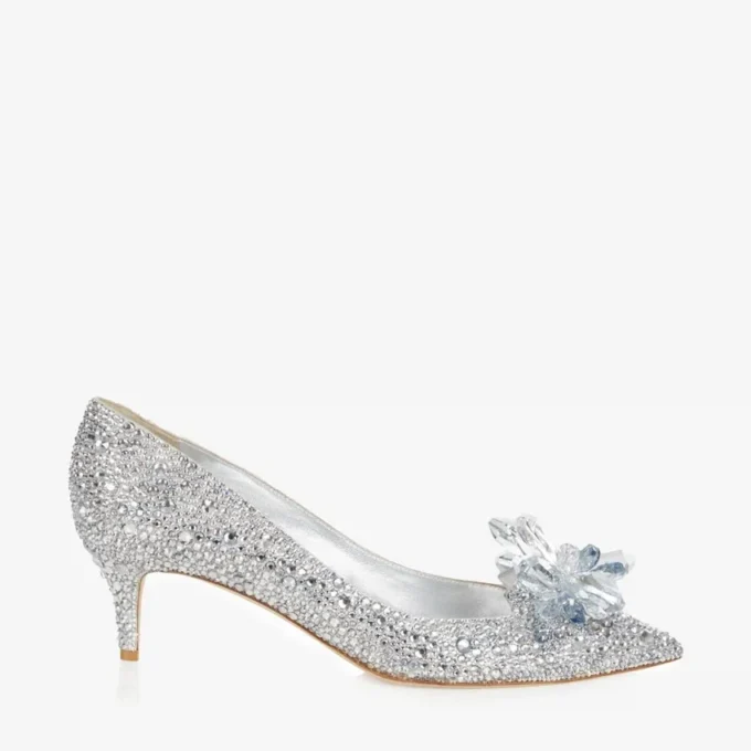 Allure Crystal Covered Pointy Toe Pumps Allure Crystal Covered Pointy Toe Pumps