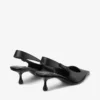 Amel 50 Black Nappa Leather Sling Back Pumps Amel 50 Black Nappa Leather Sling Back Pumps