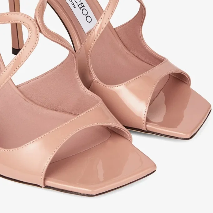 Anise 95 Ballet Pink Patent Leather Mules