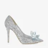 Avril Crystal Covered Pointy Toe Pumps
