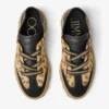 Diamond Light Flex F Natural Leopard Print Pony Leather Trainers