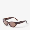 Leyla Brown Havana Cat Eye Sunglasses Leyla Brown Havana Cat Eye Sunglasses