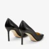 Romy 85 Black Kid Leather Pointy Toe Pumps