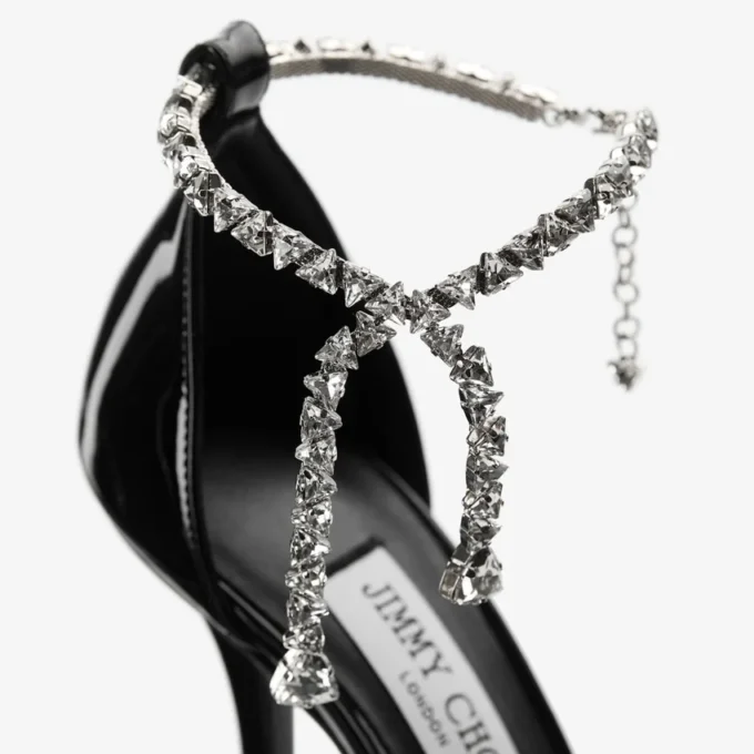 Stevie 100 Black Patent Leather Pumps